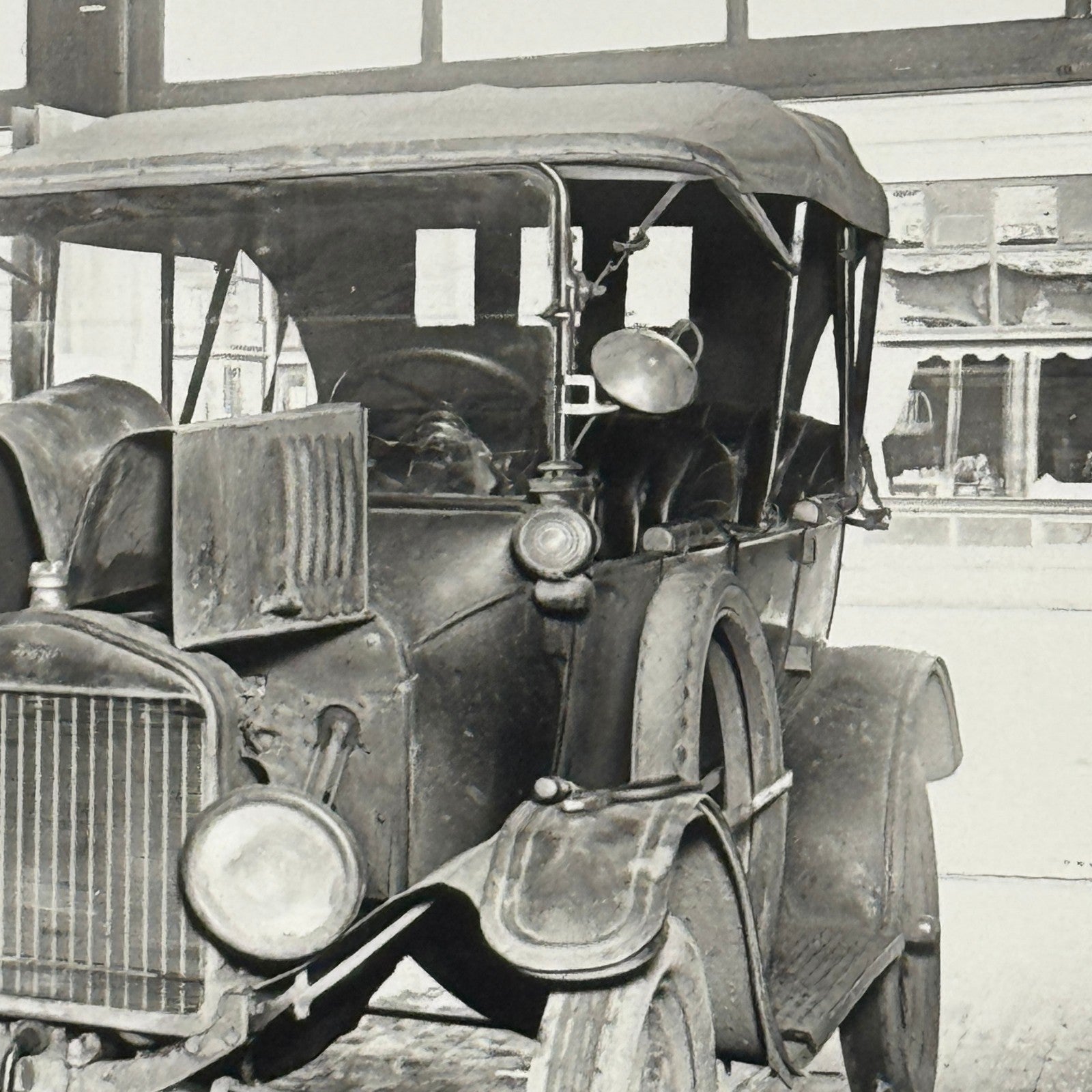 Vintage Auto Shop Photo Mechanic Photograph Car Automobile Modern Print