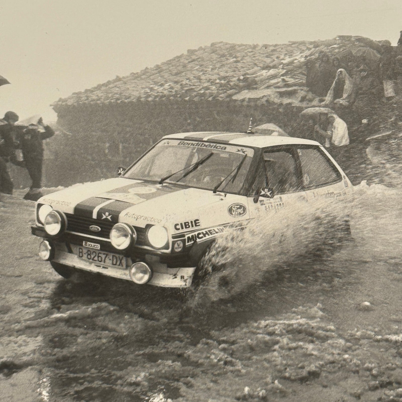 1980 Rallye Monte Carlo Press Photo Photograph DPPI Ford Escort RS1800 MKII