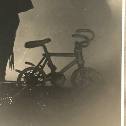 Circus Performer with Miniature Mini Bicycle Bike Photo Paris Vintage Scottish