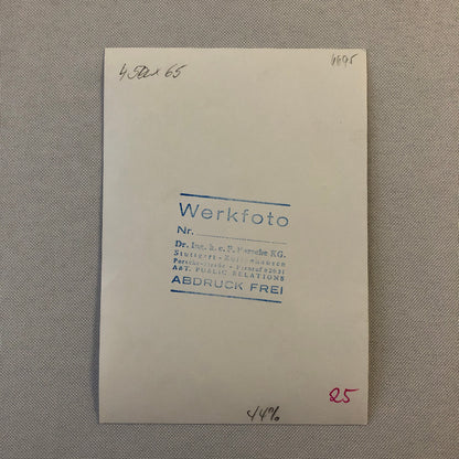 Vintage Racing Photo Photograph Rolf Stommelen Porsche Factory Werkfoto