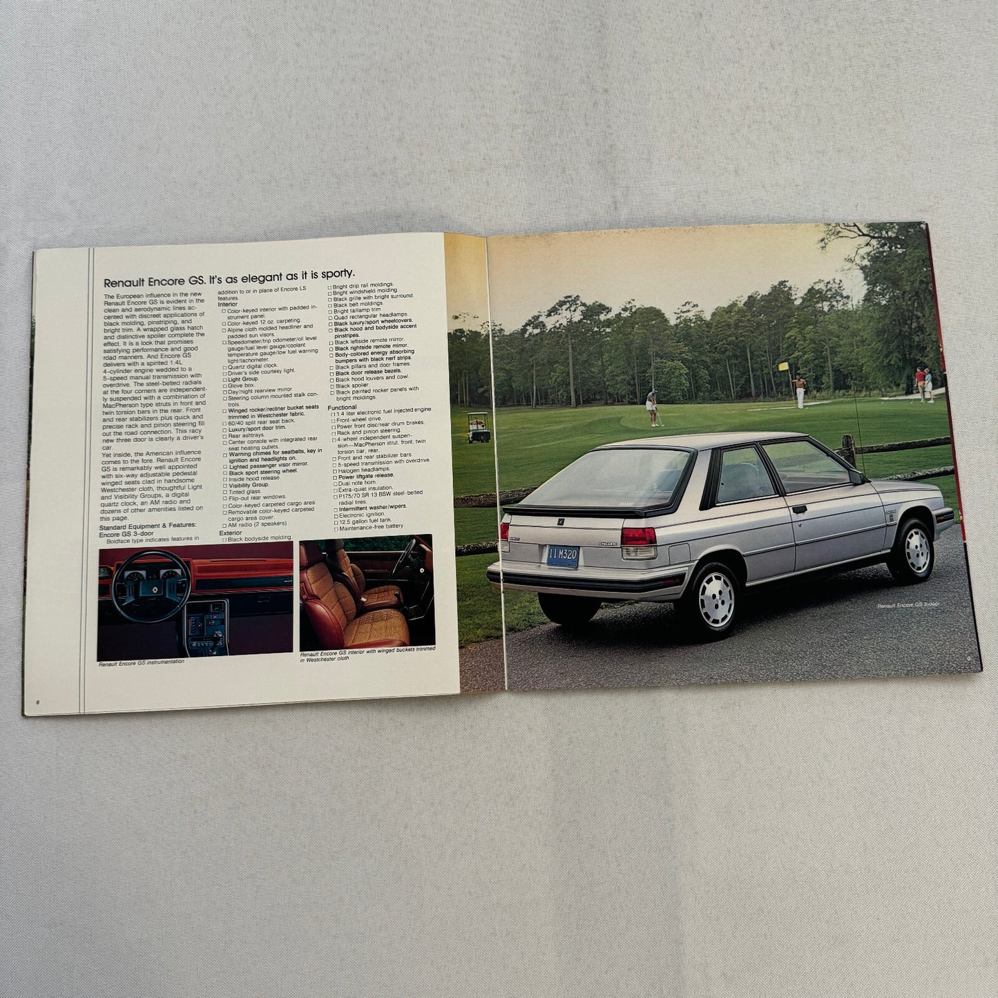 1984 Renault Encore Car Sales Brochure Catalog Advertising S GS LS