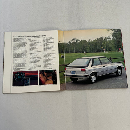 1984 Renault Encore Car Sales Brochure Catalog Advertising S GS LS