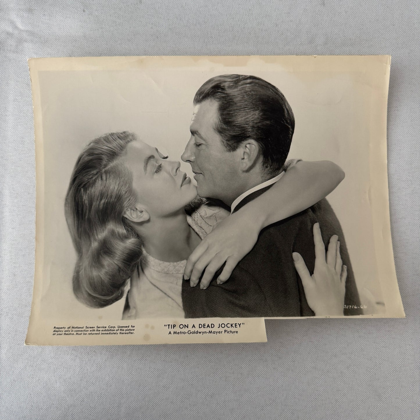 Vintage Movie Film Press Photo Photograph Print Tip of a Dead Jockey