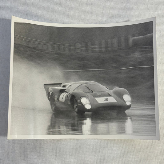 Vintage Racing Photo Photograph Lola T70 Paul Hawkins 1969