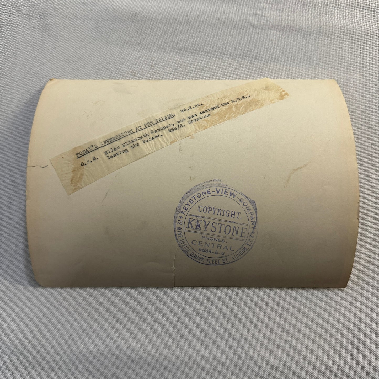 Keystone View Company Press Photo Photograph 1932 Ellen Elizabeth Gardner MBE