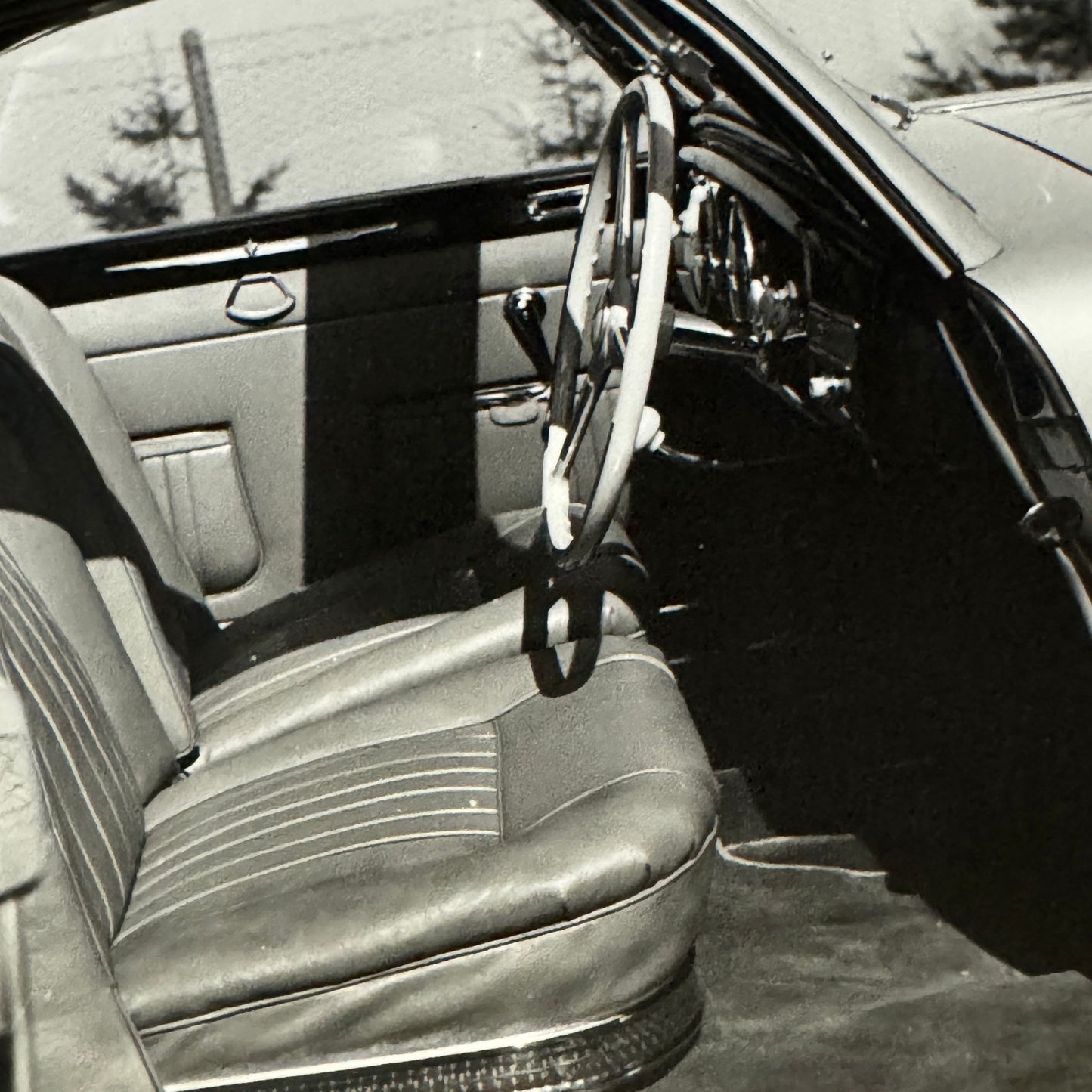 Vintage Photograph Photo Print Beautiful Car Automobile Interior