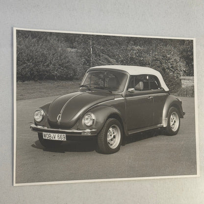 Vintage Volkswagen Beetle Convertible VW Bug Car Photo Photograph Cabriolet