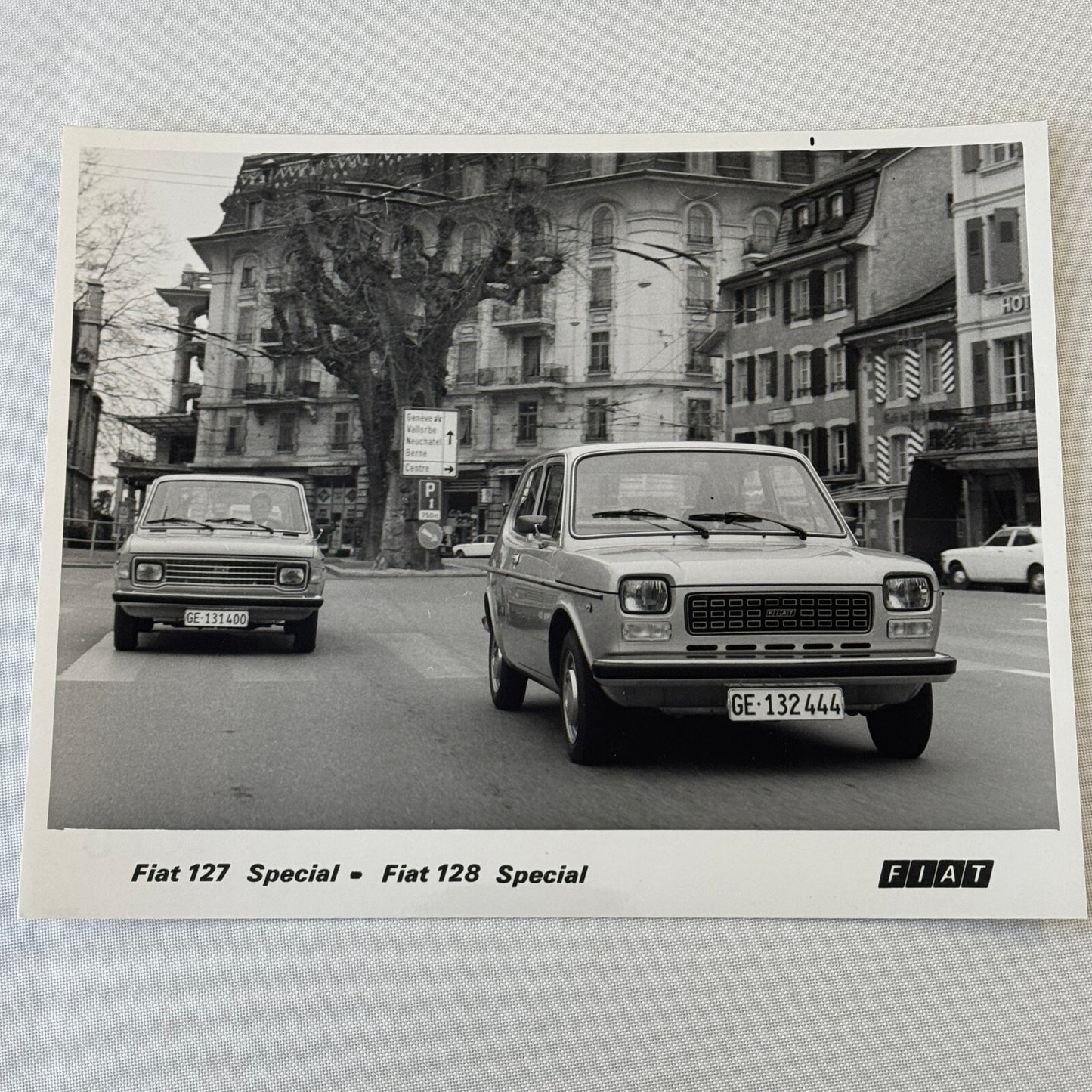 Fiat 127 Special and Fiat 128 Special Car Factory Press Photo Photograph Print