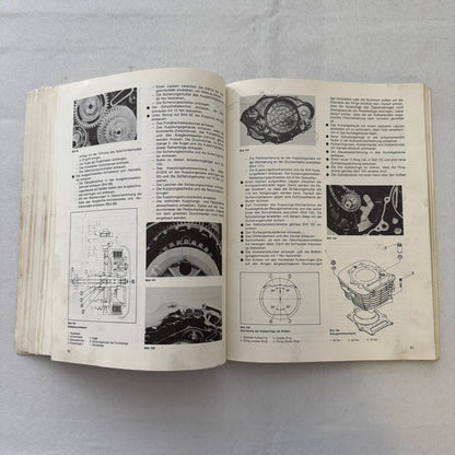 Vintage Yamaha XT550 Motorcycle Bike Repair Manual Book XT 550 GERMAN