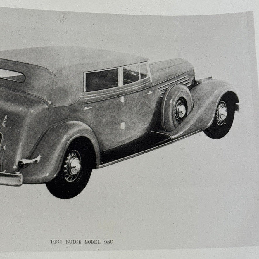 1935 Buick Model 98C Car Automobile Vintage Image Modern Print