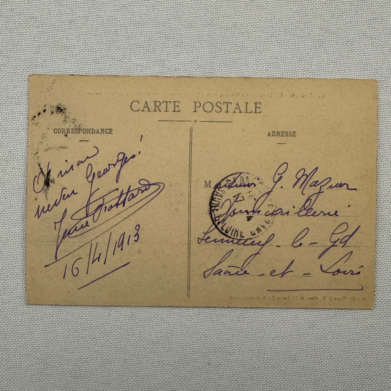 Zeppelin Airship Dirigible Aircraft French Postcard Post Card Vintage