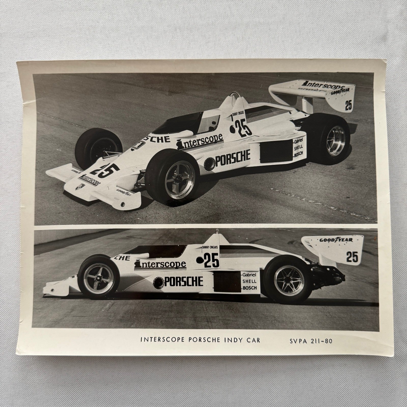 Porsche Interscope Indy Racing Car Factory Press Photo Photograph 1979