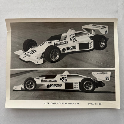 Porsche Interscope Indy Racing Car Factory Press Photo Photograph 1979
