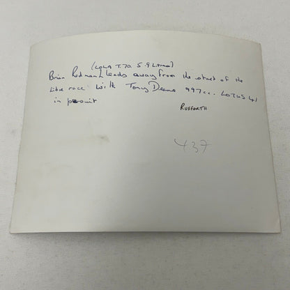 Vintage Racing Photo Brian Redman Lola T70 Tony Dean Lotus Motorsport Photograph