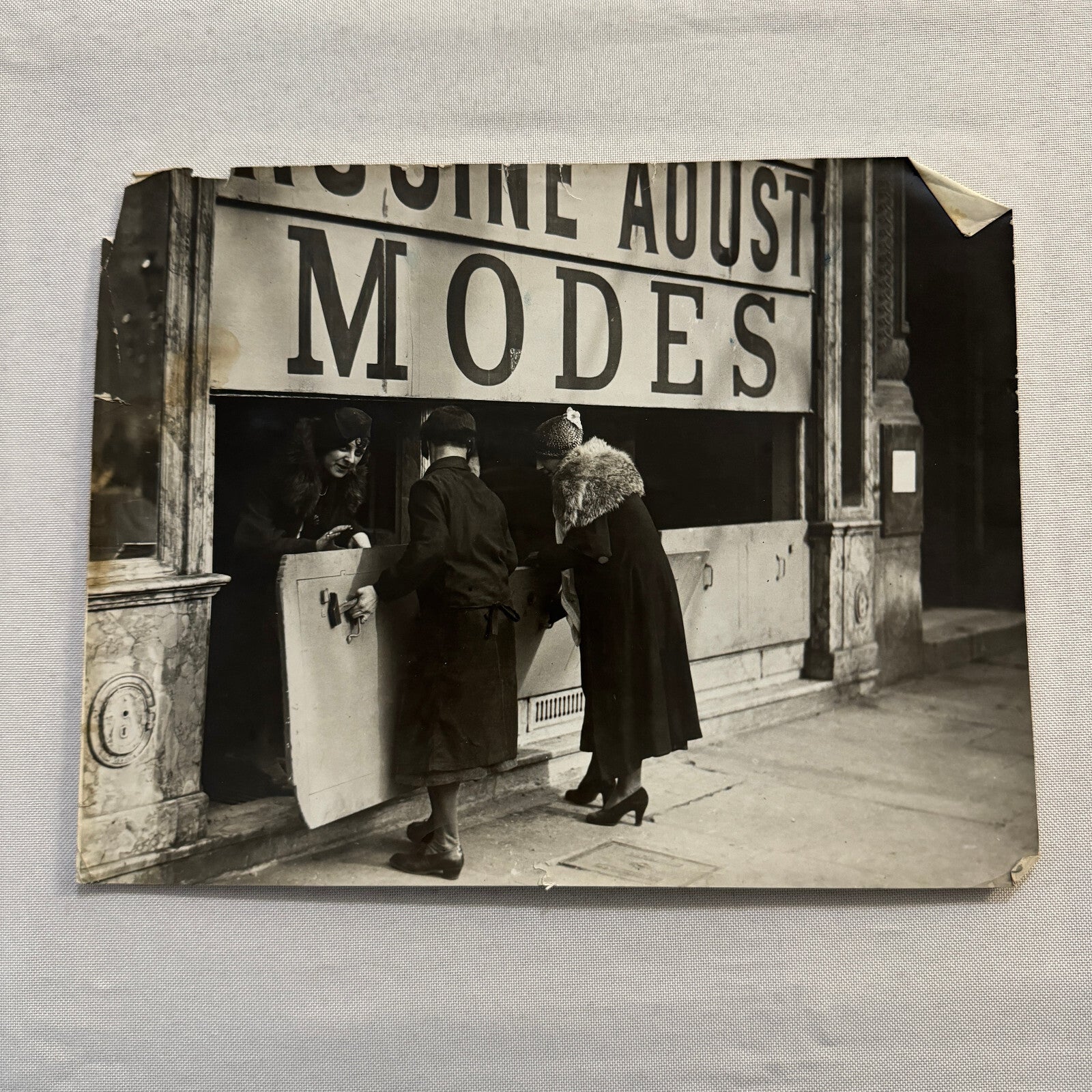 Paris France Shop Keepers Close Stores Protest Strike Press Photo Photograph