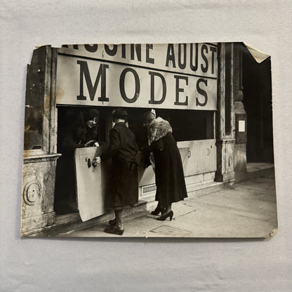 Paris France Shop Keepers Close Stores Protest Strike Press Photo Photograph