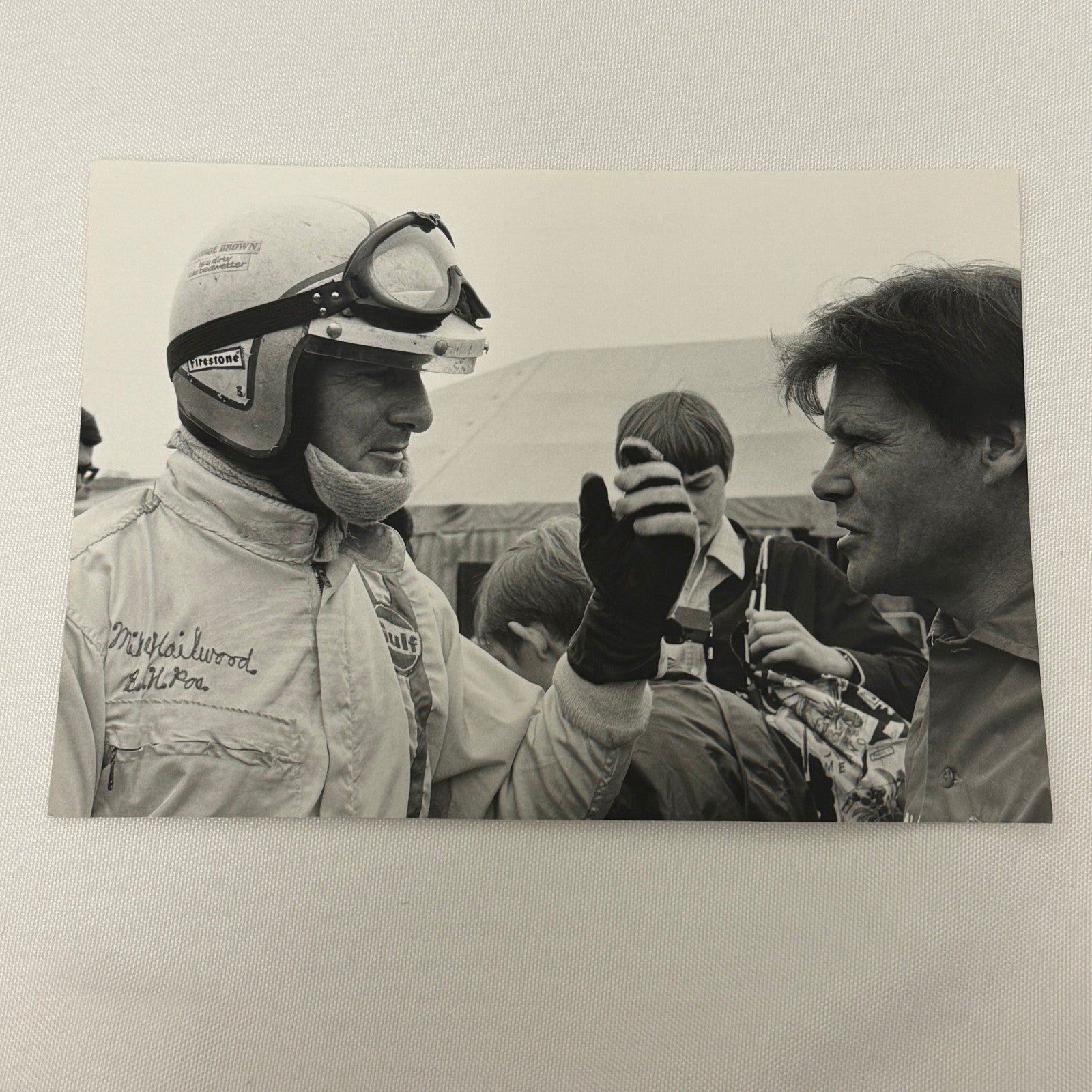 Vintage Racing Photo Mike Hailwood Driver Motorsport Photograph 1969