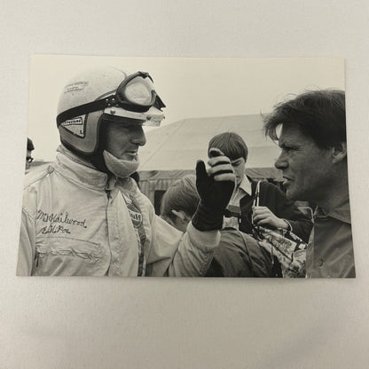 Vintage Racing Photo Mike Hailwood Driver Motorsport Photograph 1969