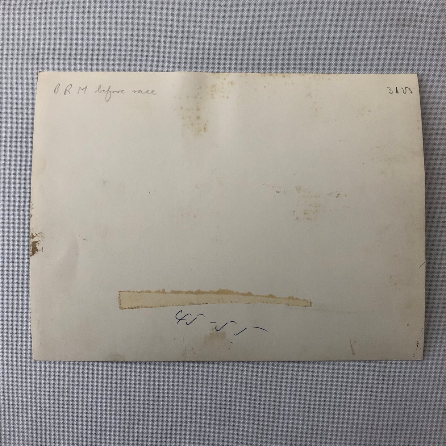 Vintage Racing Photo Photograph BRM Car Before Race