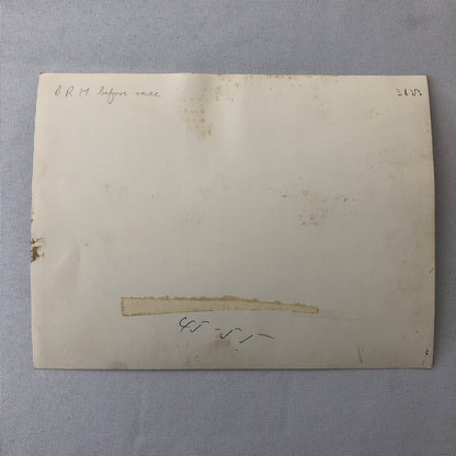 Vintage Racing Photo Photograph BRM Car Before Race