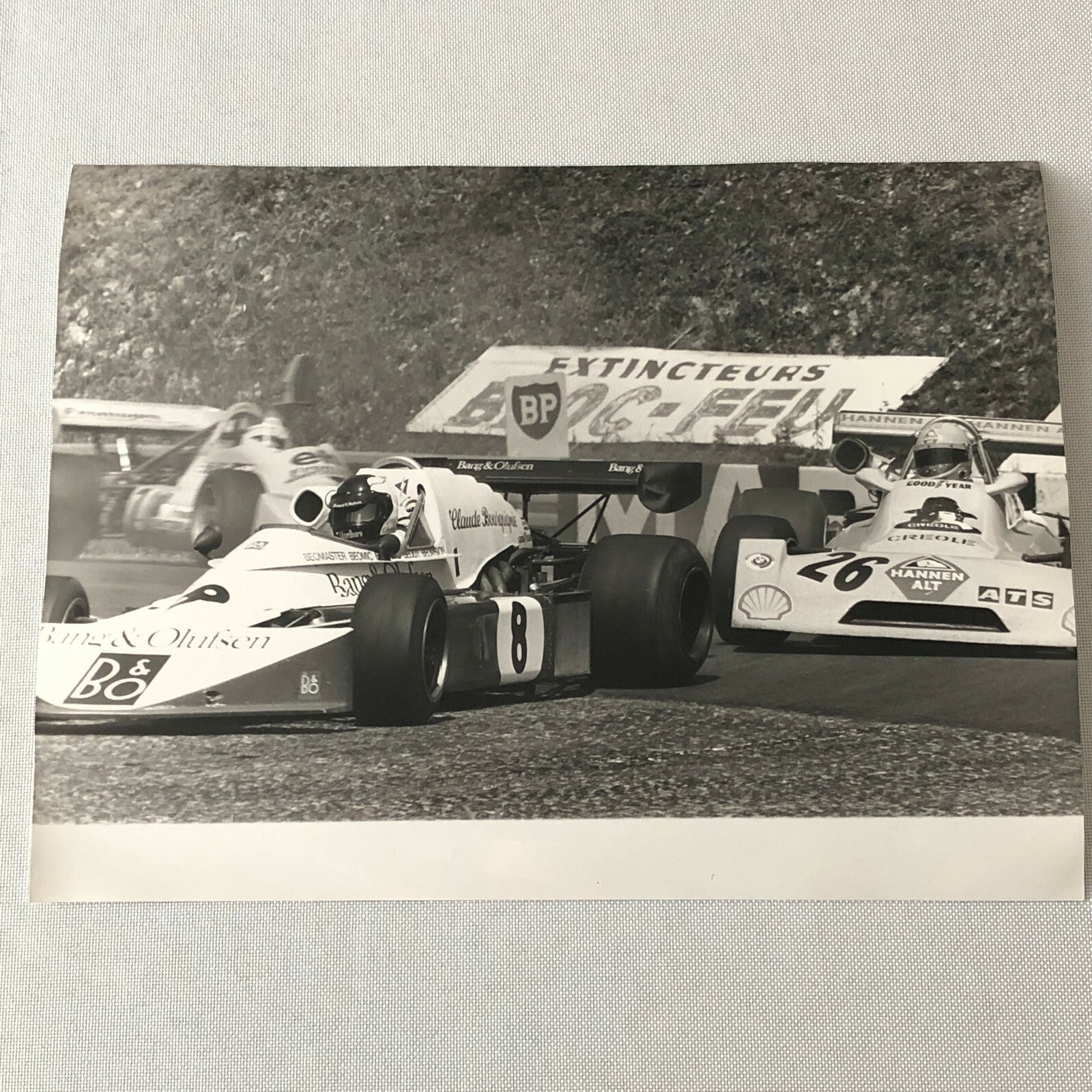 Vintage 1975 Formula 2 F2 Racing Photo Photograph Rouen Grand Prix Cars 