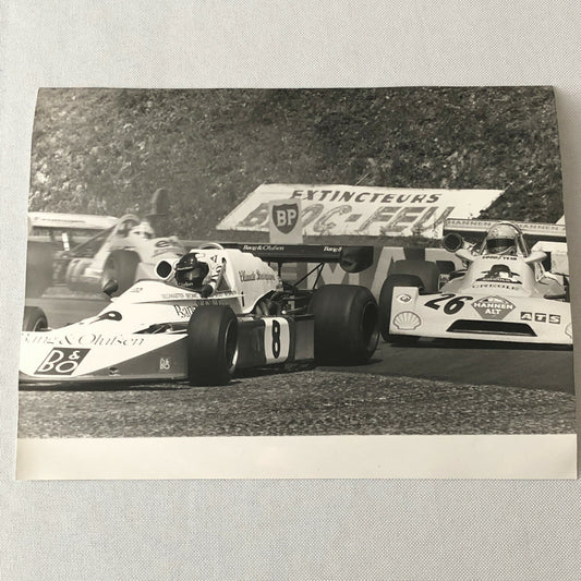 Vintage 1975 Formula 2 F2 Racing Photo Photograph Rouen Grand Prix Cars 