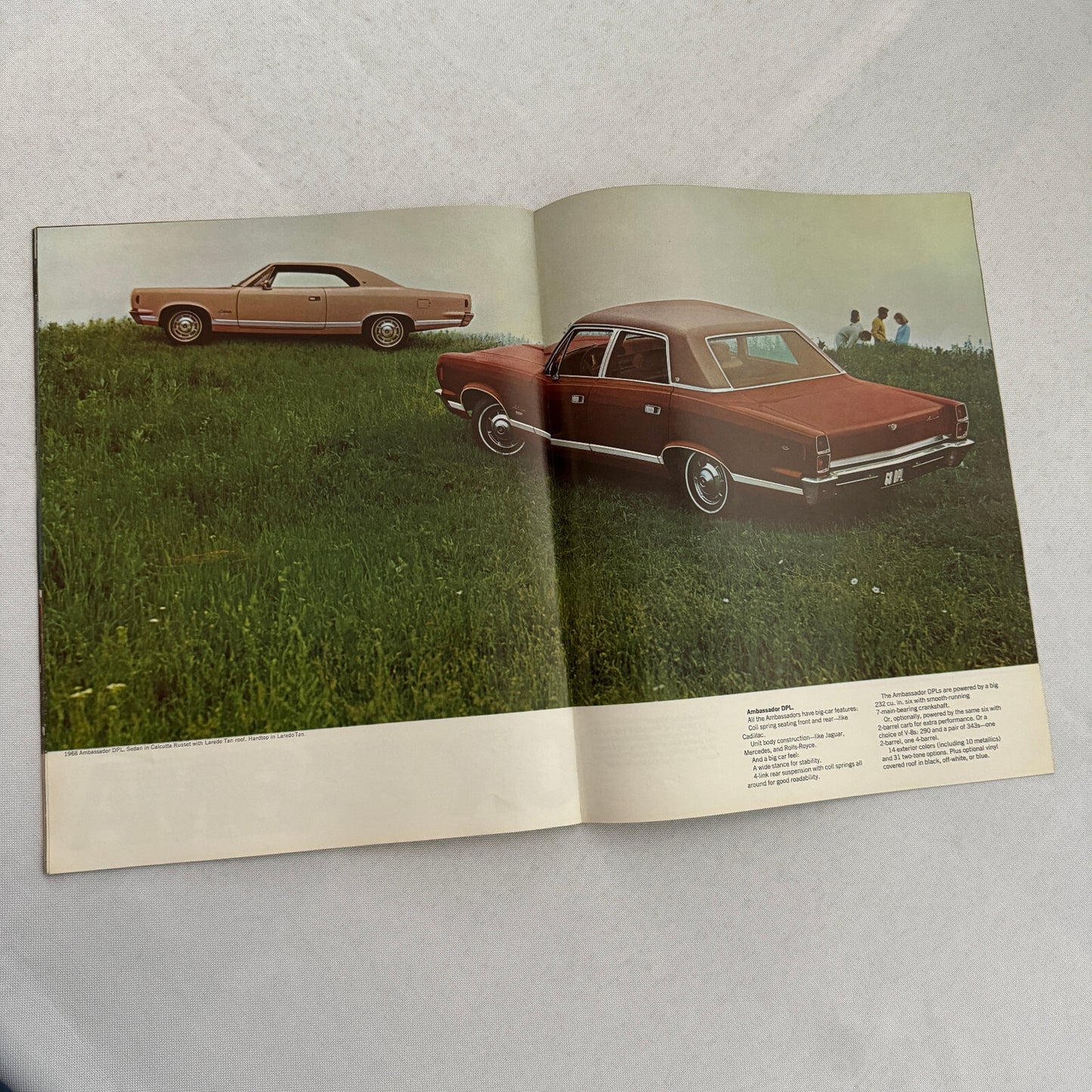 1968 American Motors AMC Brochure Catalog Javelin Rebel American Ambassador AMX