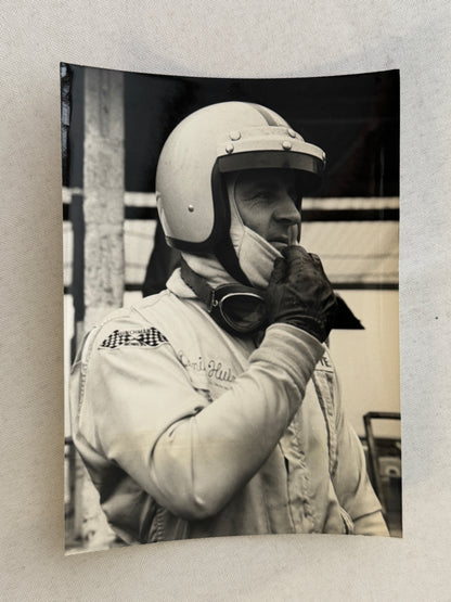 Vintage Racing Photo Photograph Denis Hulme Driver Gulf Racing